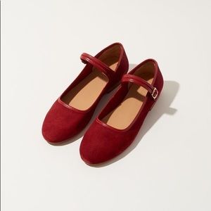 Caron Callahan Ellie Mary Janes Claret Red Suede 41 / 10